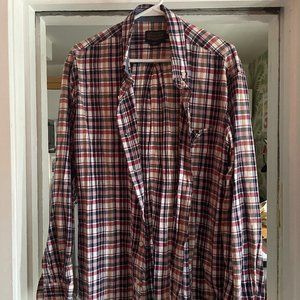 Pendleton Plaid Button Down Shirt - Large